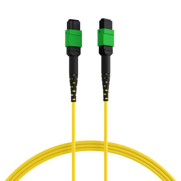 MTP®/APC(F)-MTP®/APC(F) Patchkabel OS2 12 Fasern -- Typ A LSZH gelb 7,5m Glasfaserverkabelung MPO