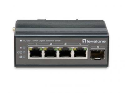 5-Port-Gigabit-Switch, DIN-Schiene -- Industrial Switch Aktive Ethernet