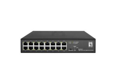Hilbert 16-Port 10 Gigabit Smart Lite Switch -- für 10 Schränke Aktive Netzwerkkomponenten