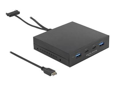 DELOCK 3.5 USB 3.2 Gen 2 Front Panel 2 x USB-C + 2 x USB-A Multimedia-Technik Frontpanel