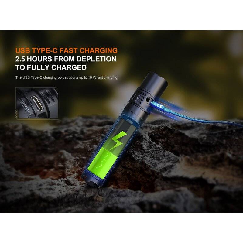 Fenix PD36R V2.0 LED-Taschenlampe 1700 Lumen - Schwarz