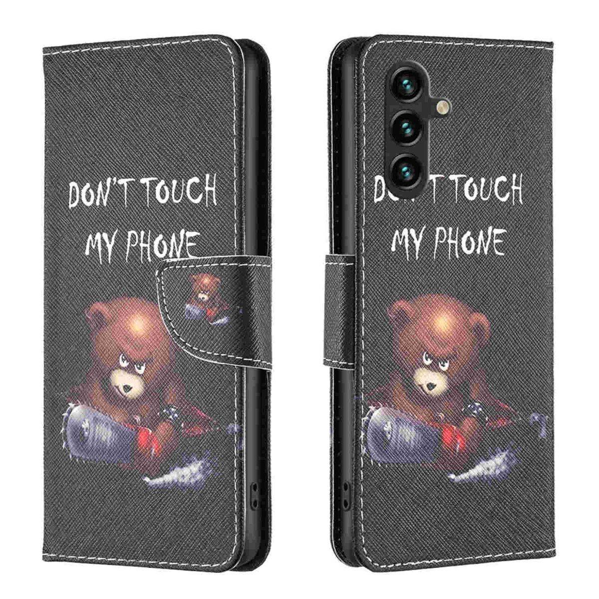 Für Samsung Galaxy A55 Kunstleder Schutz Tasche Hülle Book Motiv 1