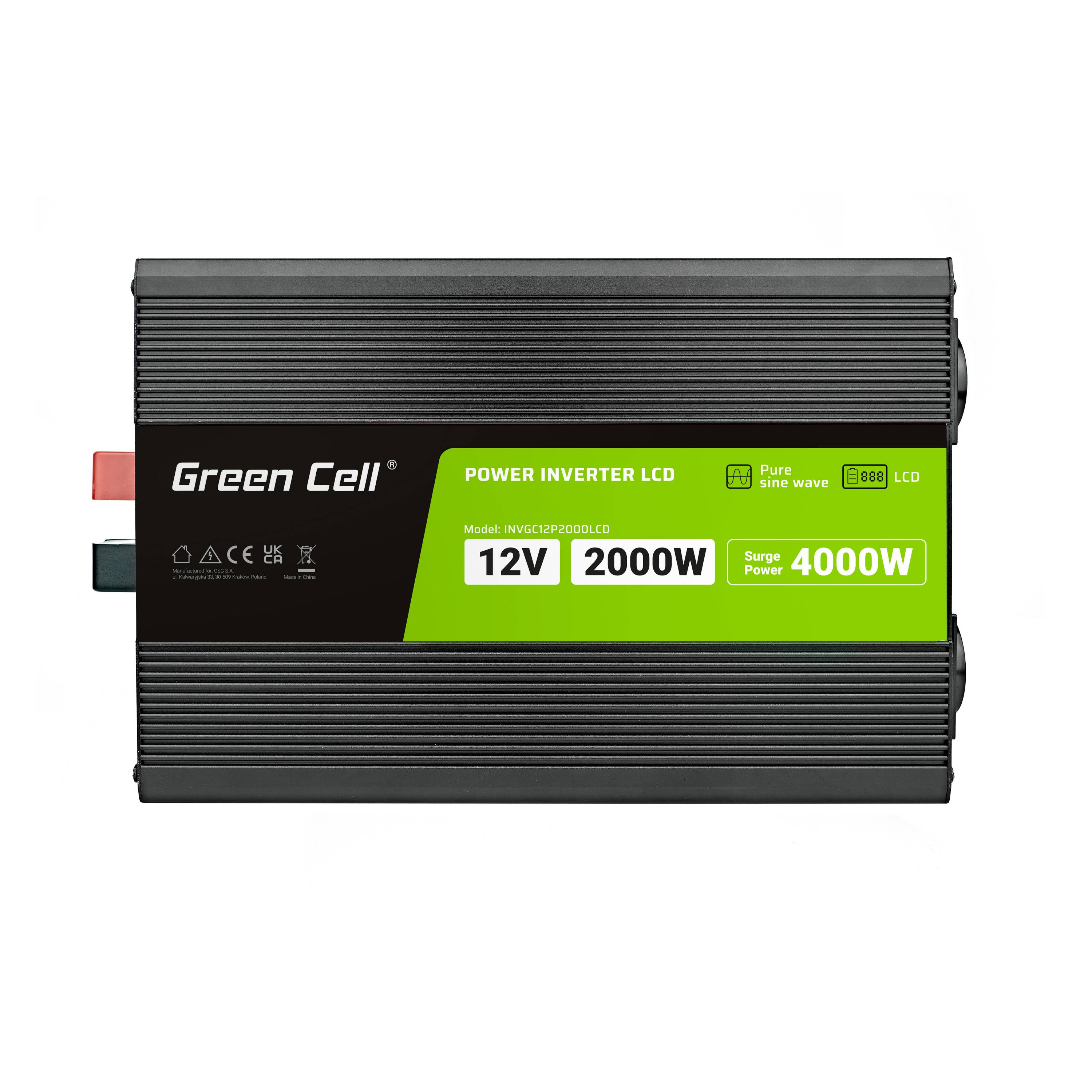 Wechselrichter LCD 12V 2000W 40000 W Reine Sinuswelle mit Display