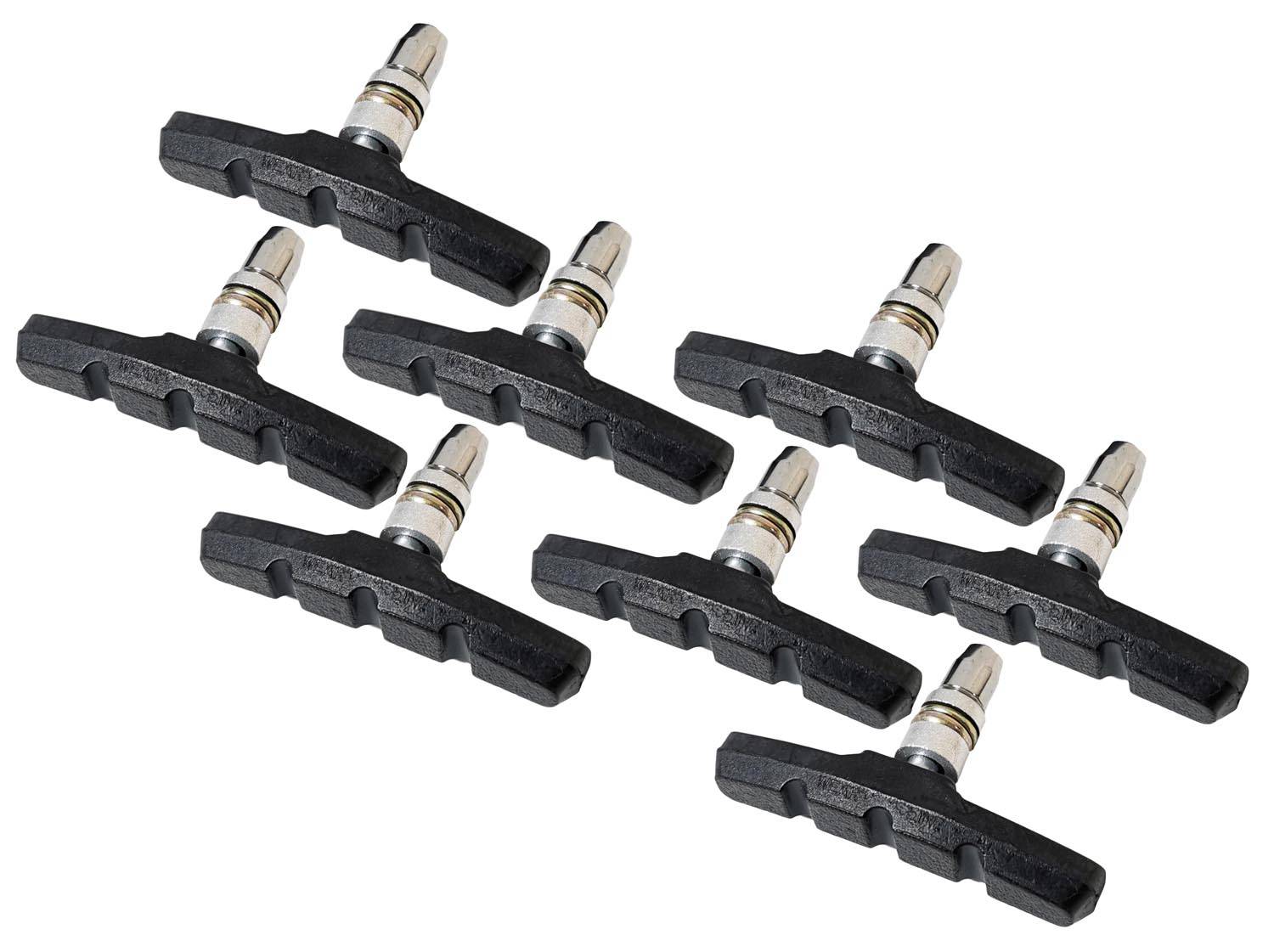 4 Paar Bremsschuhe V-Brake Fahrrad Bremsbeläge symmetrisch 70mm 8 St. Bremsgummi