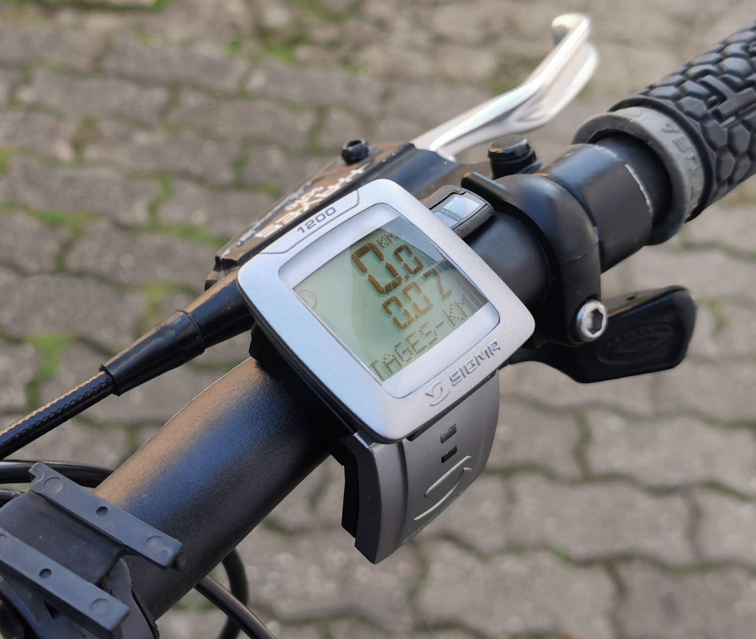 Funk Fahrradcomputer Sigma BC1200 Plus Fahrradtacho Tachometer Geschwindigkeit kabellos