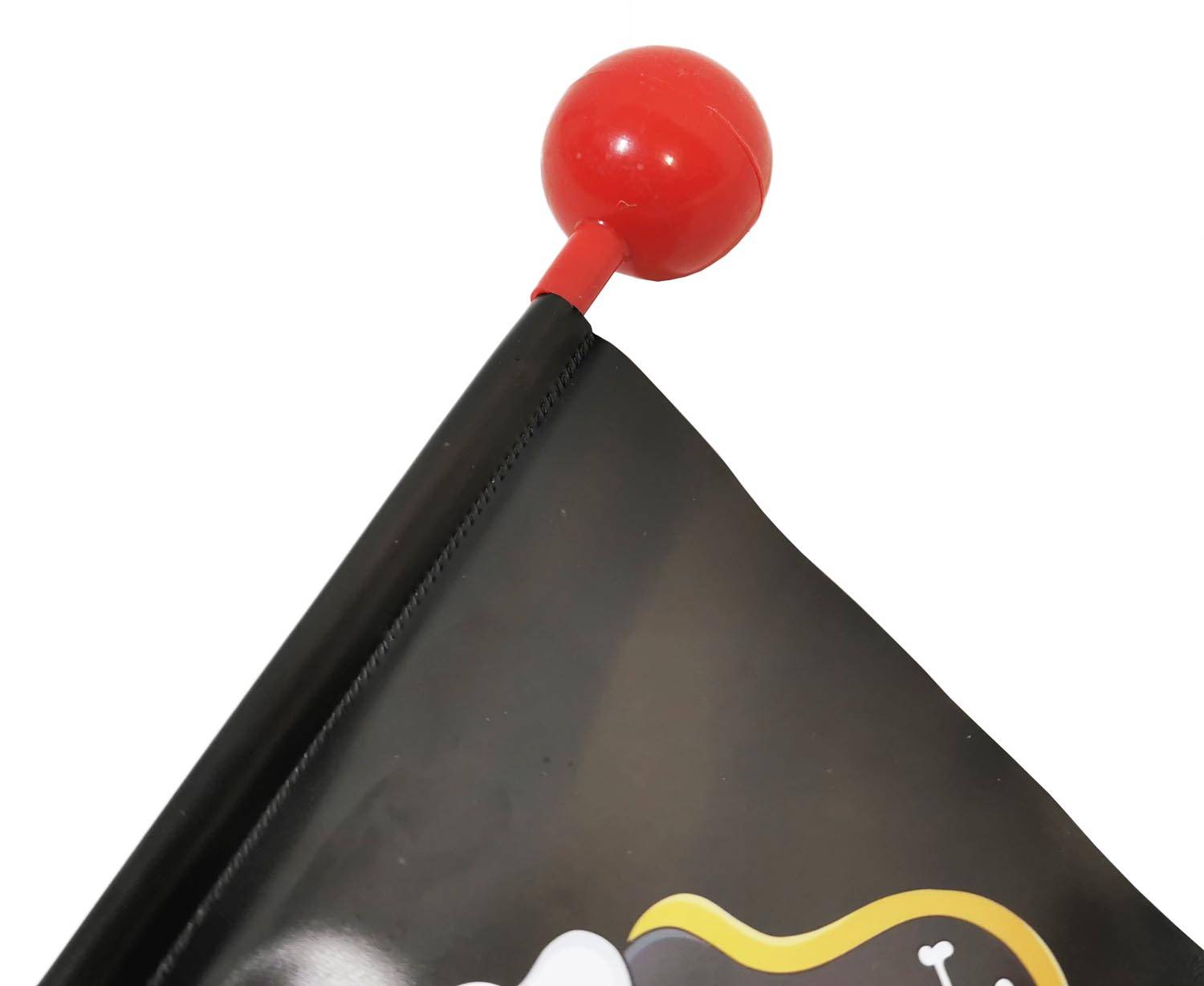 Fahrradwimpel Pirat Sicherheitswimpel Fahrrad Fahne Flagge Fähnchen Verdrehschutz Wimpel