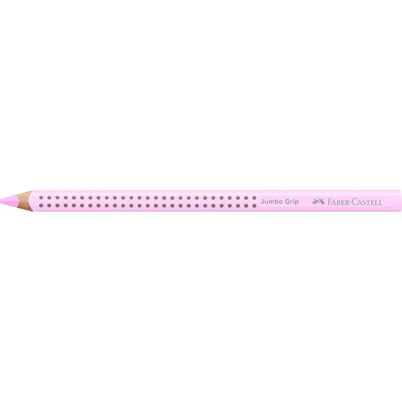 FABER-CASTELL Dreikant-Buntstift Jumbo GRIP PASTELL, rosa