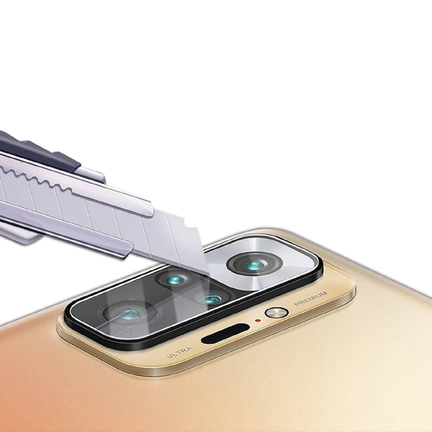 1x Kamera 9H Panzerhartglas für Xiaomi Redmi Note 10 Pro 3D KLAR ECHTES TEMPERED Panzerglas Kameraglas Kamerhartglas Kameraschutzglas Schutzglas