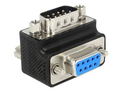 DELOCK Adapter D-Sub9 -> St/Bu 90° Schrauben tauschba Multimedia-Technik