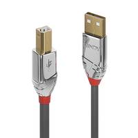 Lindy 36640 USB Kabel USB 2.0 0,5 m USB A USB B Grau Multimedia-Technik USB-Kabel