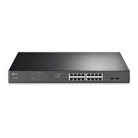 TP-Link 16-Port-Gigabit-Easy-Smart-PoE+-Switch mit 2 SFP-Slots Multimedia-Technik Switche