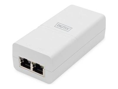 DIGITUS Gigabit Ethernet PoE Injektor 802.3at 30W weiß Multimedia-Technik POE Jnjektor