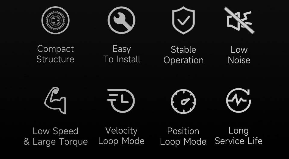 Waveshare DDSM115: Direktantrieb-Servomotor mit 115 U/min, 0.96Nm Drehmoment, RS485-Unterstützung
