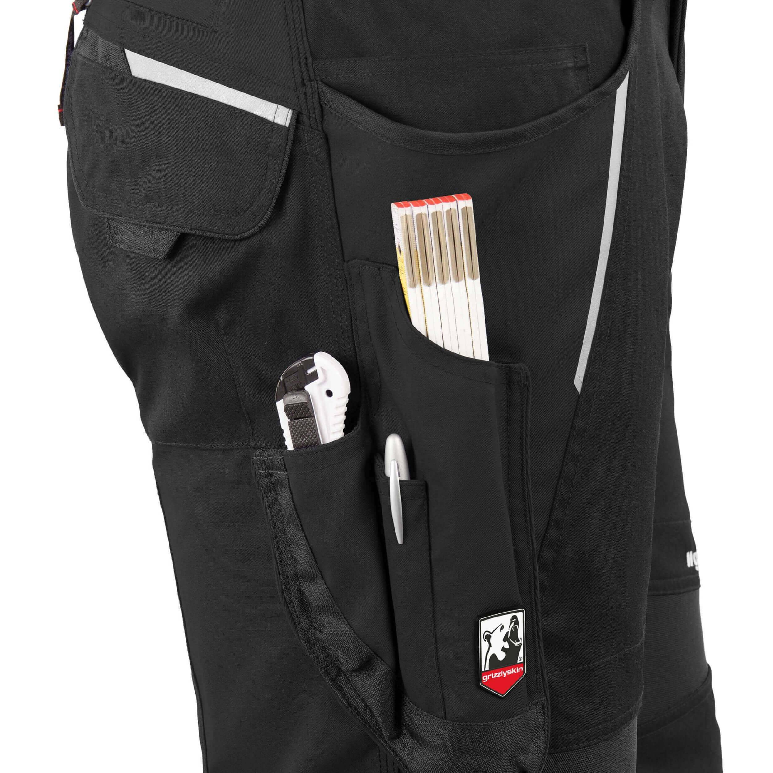 QUALITEX HIGH QUALITY WORKWEAR Latzhose IRON - schwarz - Herren: 126