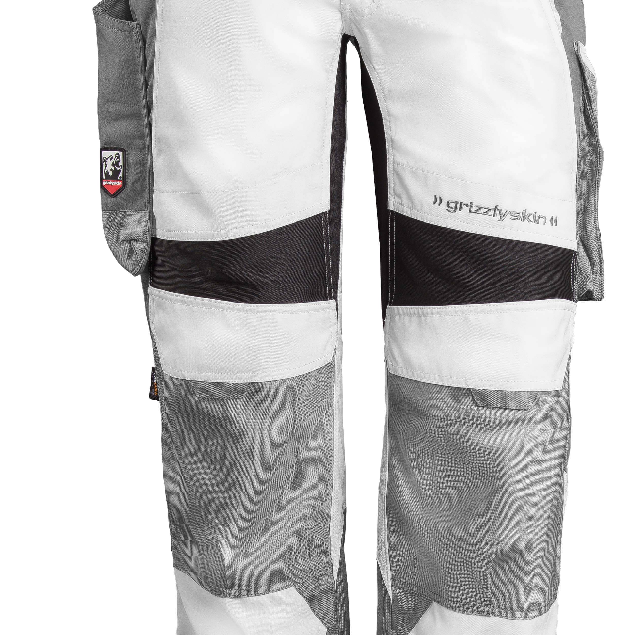 QUALITEX HIGH QUALITY WORKWEAR Bundhose IRON - weiß/grau - Herren: 56 Damen: 50