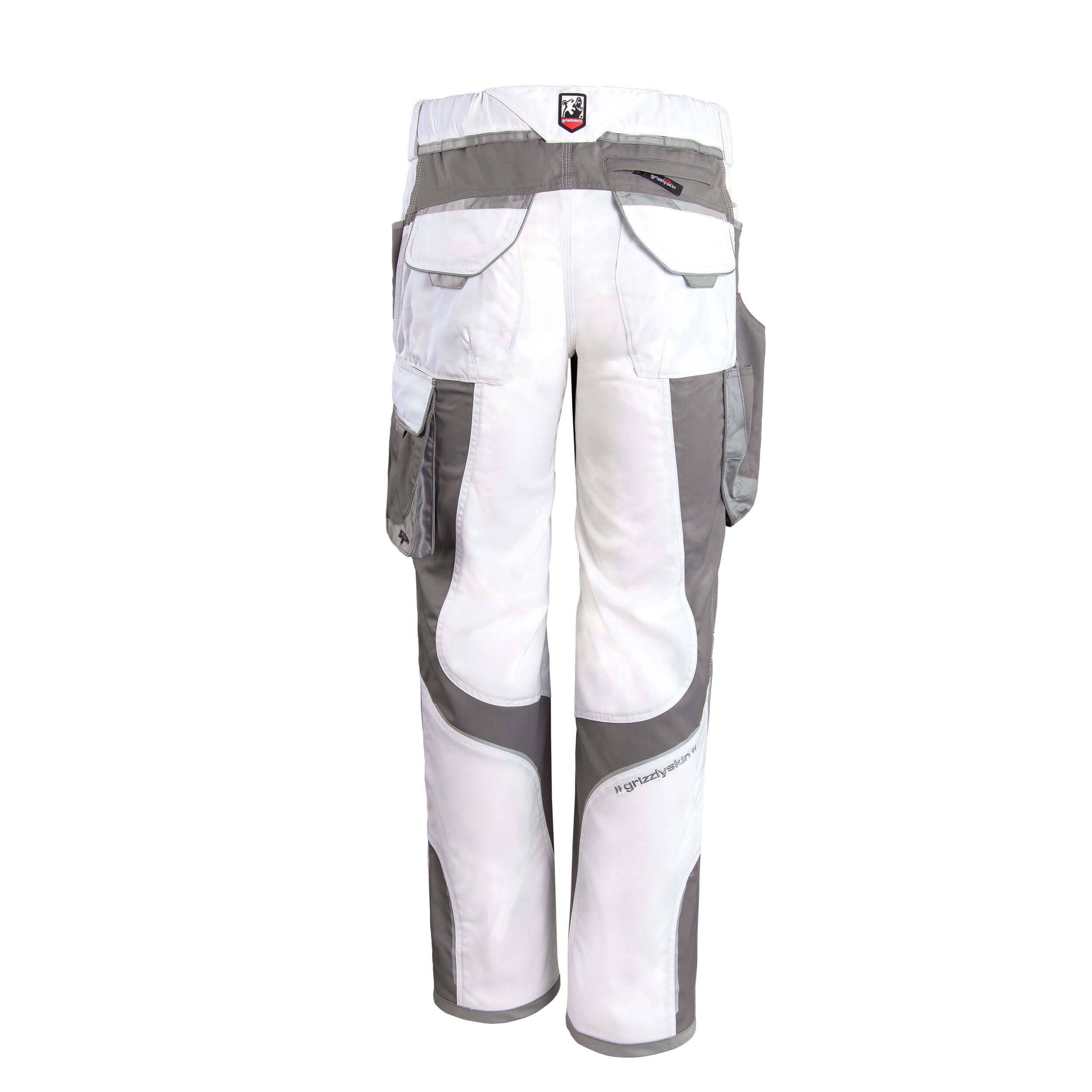 QUALITEX HIGH QUALITY WORKWEAR Bundhose IRON - weiß/grau - Herren: 74 Damen: 68