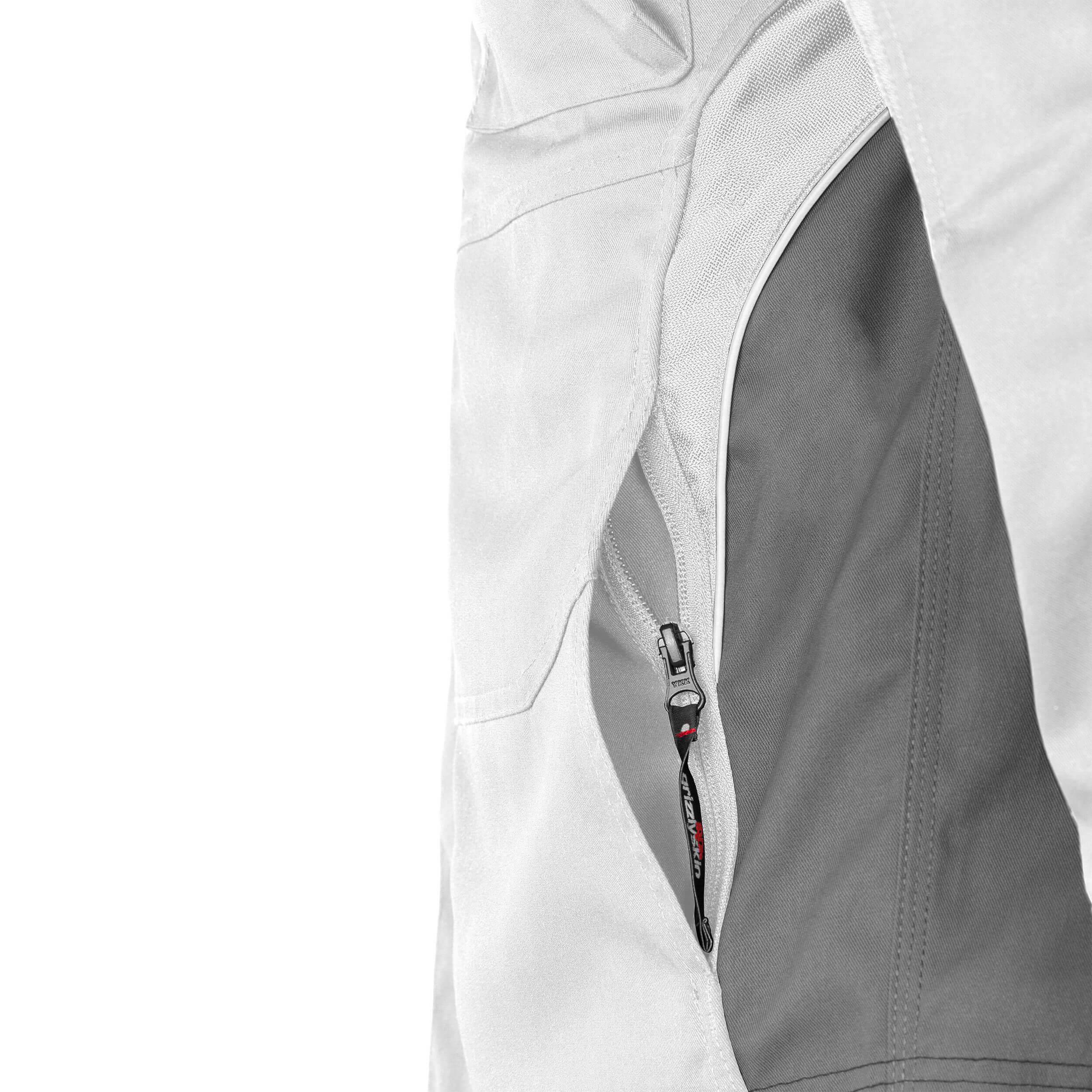 QUALITEX HIGH QUALITY WORKWEAR Bundjacke IRON - weiß/grau - Herren: 5XL Damen: 64