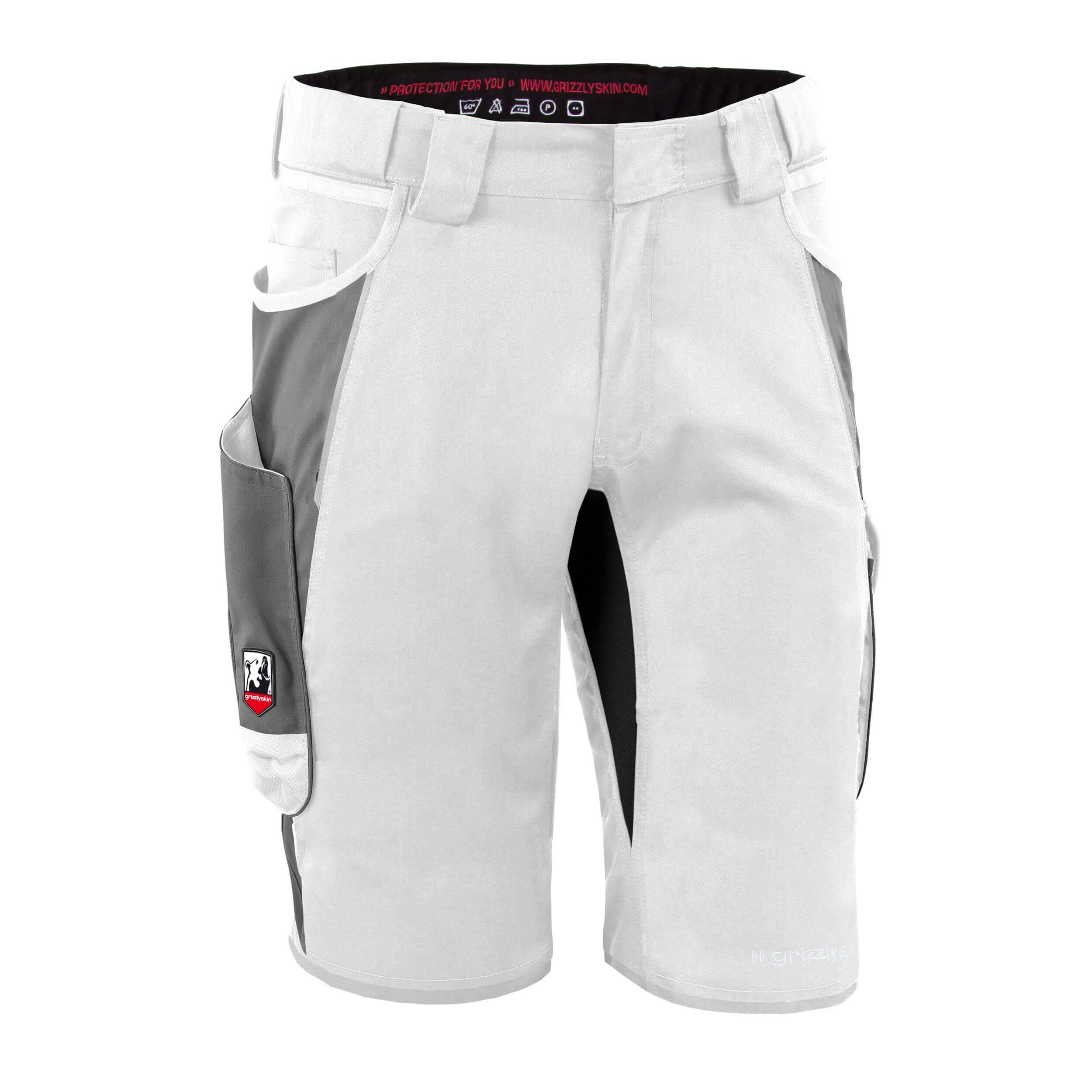 QUALITEX HIGH QUALITY WORKWEAR Shorts IRON - weiß/grau - Herren: 54 Damen: 48