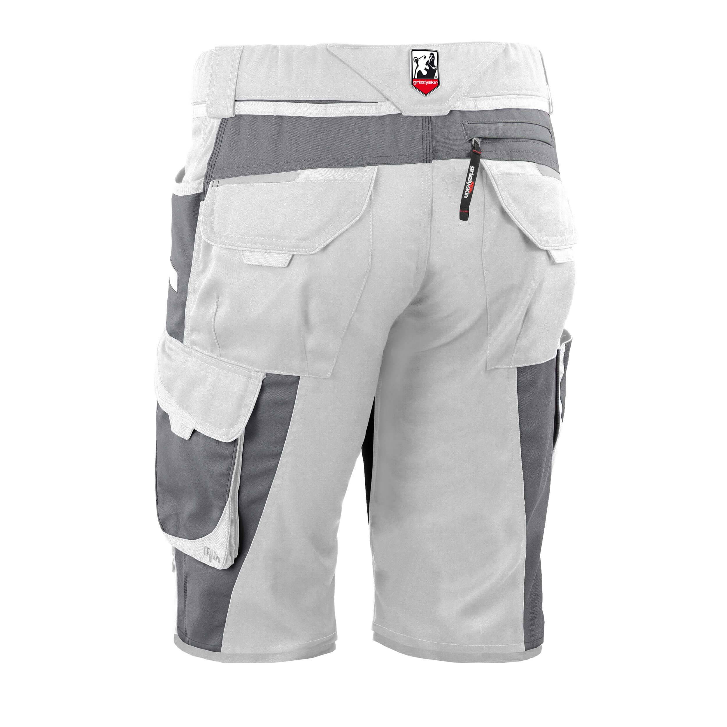 QUALITEX HIGH QUALITY WORKWEAR Shorts IRON - weiß/grau - Herren: 68 Damen: 62