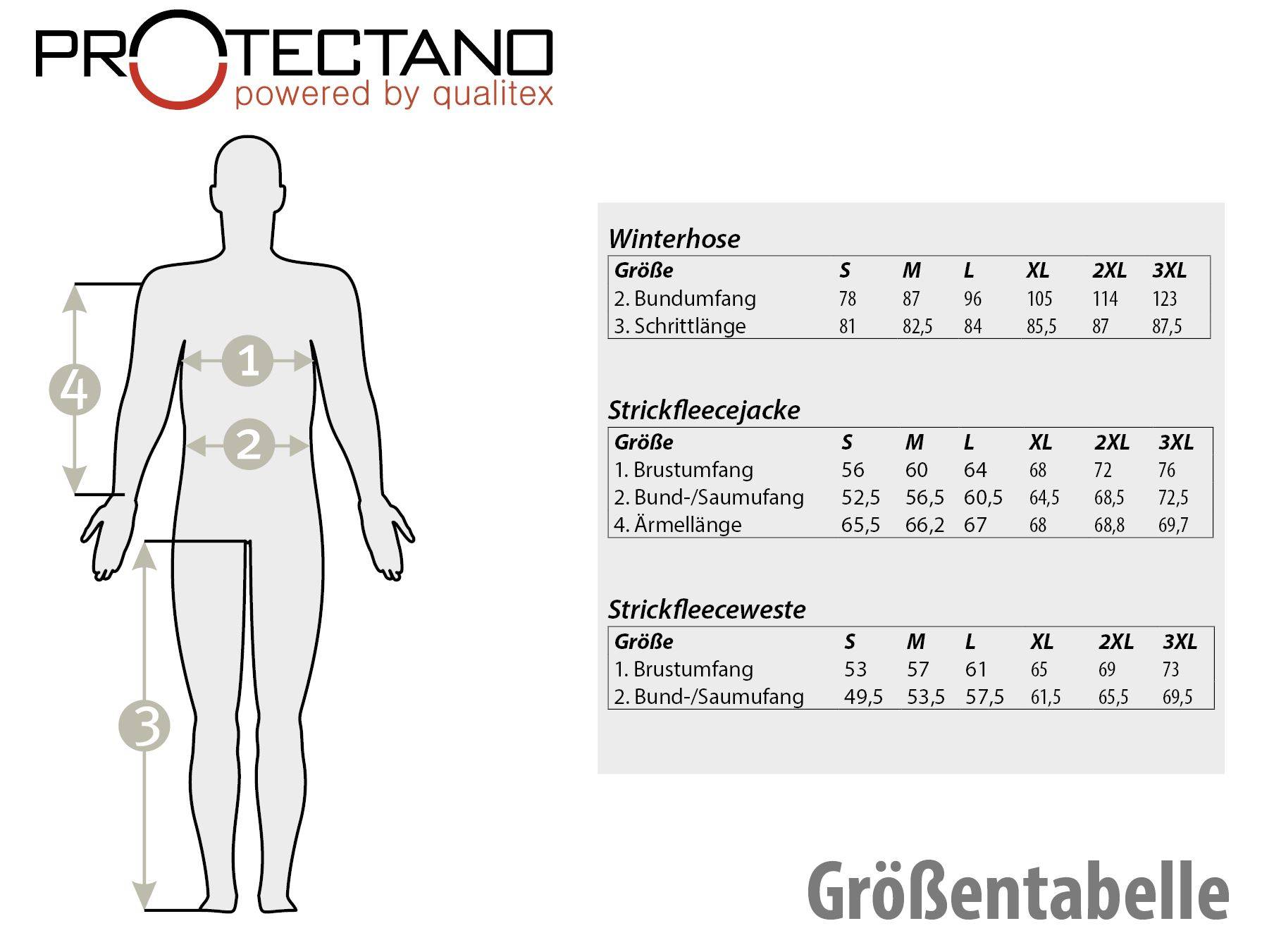 QUALITEX HIGH QUALITY WORKWEAR Strick-Fleeceweste mehrfarbig - schwarz/meliert - Herren: 3XL Damen: 56