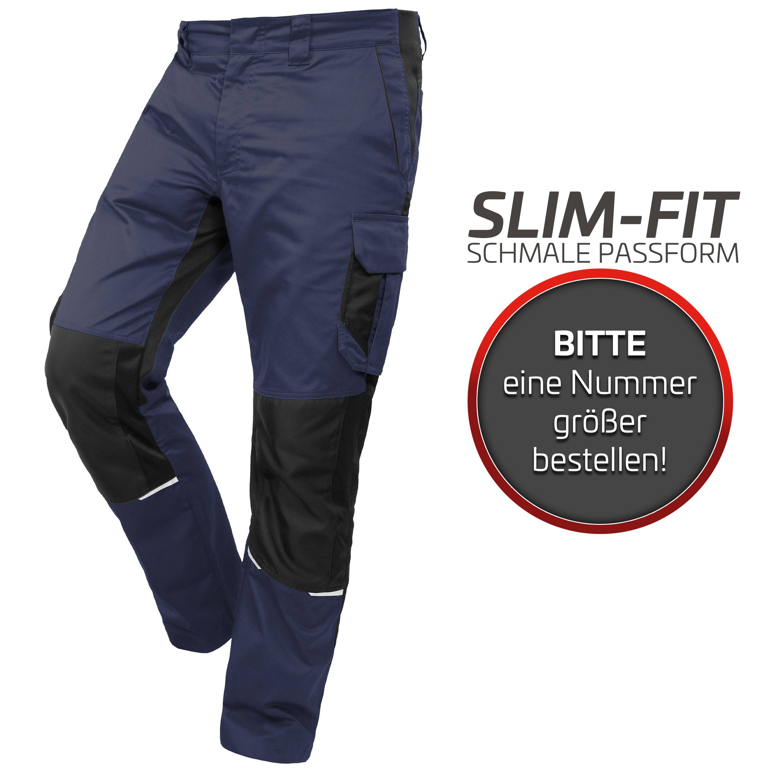 QUALITEX HIGH QUALITY WORKWEAR Bundhose IND - navy blazer/black beauty - Herren: 64 Damen: 58