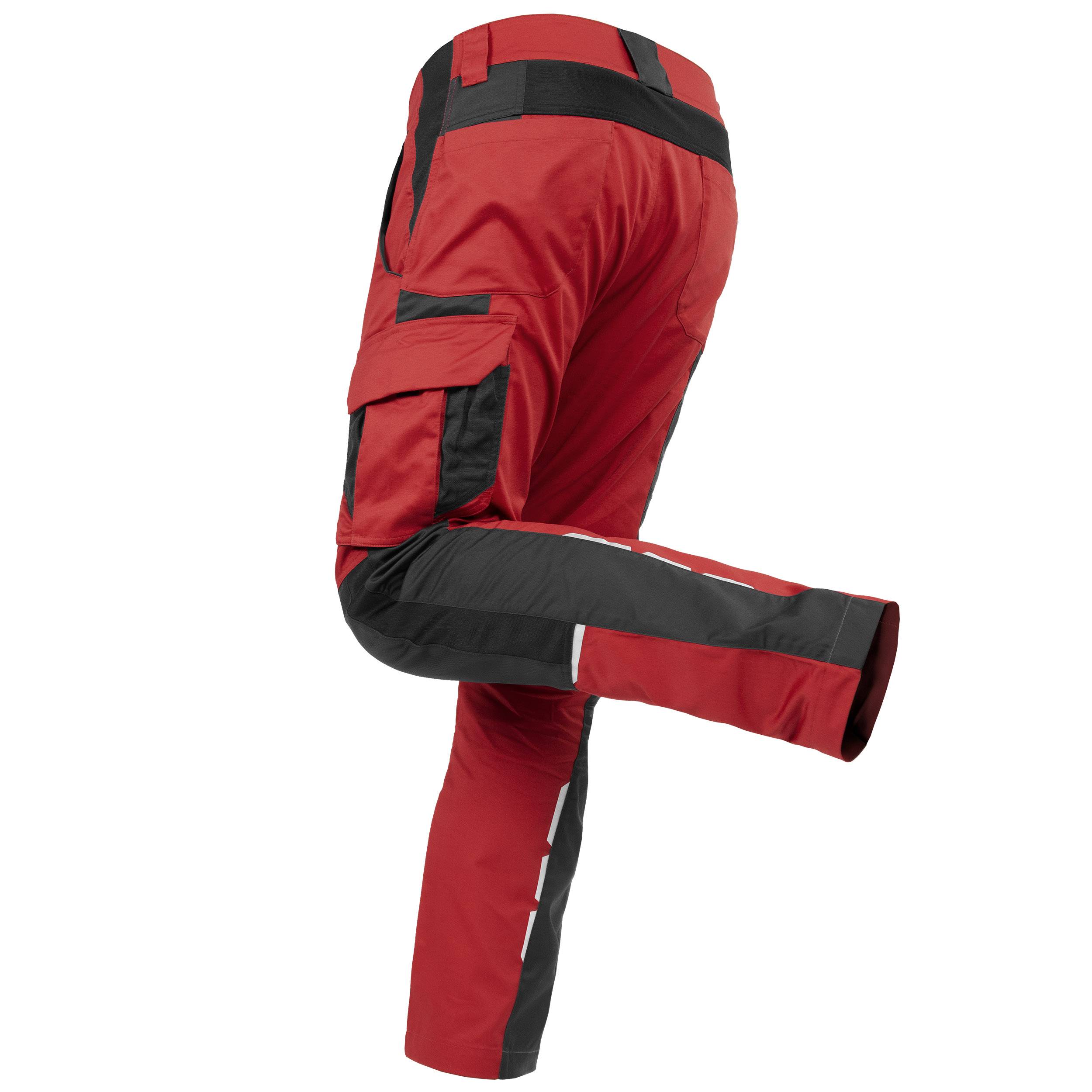 QUALITEX HIGH QUALITY WORKWEAR Bundhose IND - red dahlia/phantom - Herren: 98