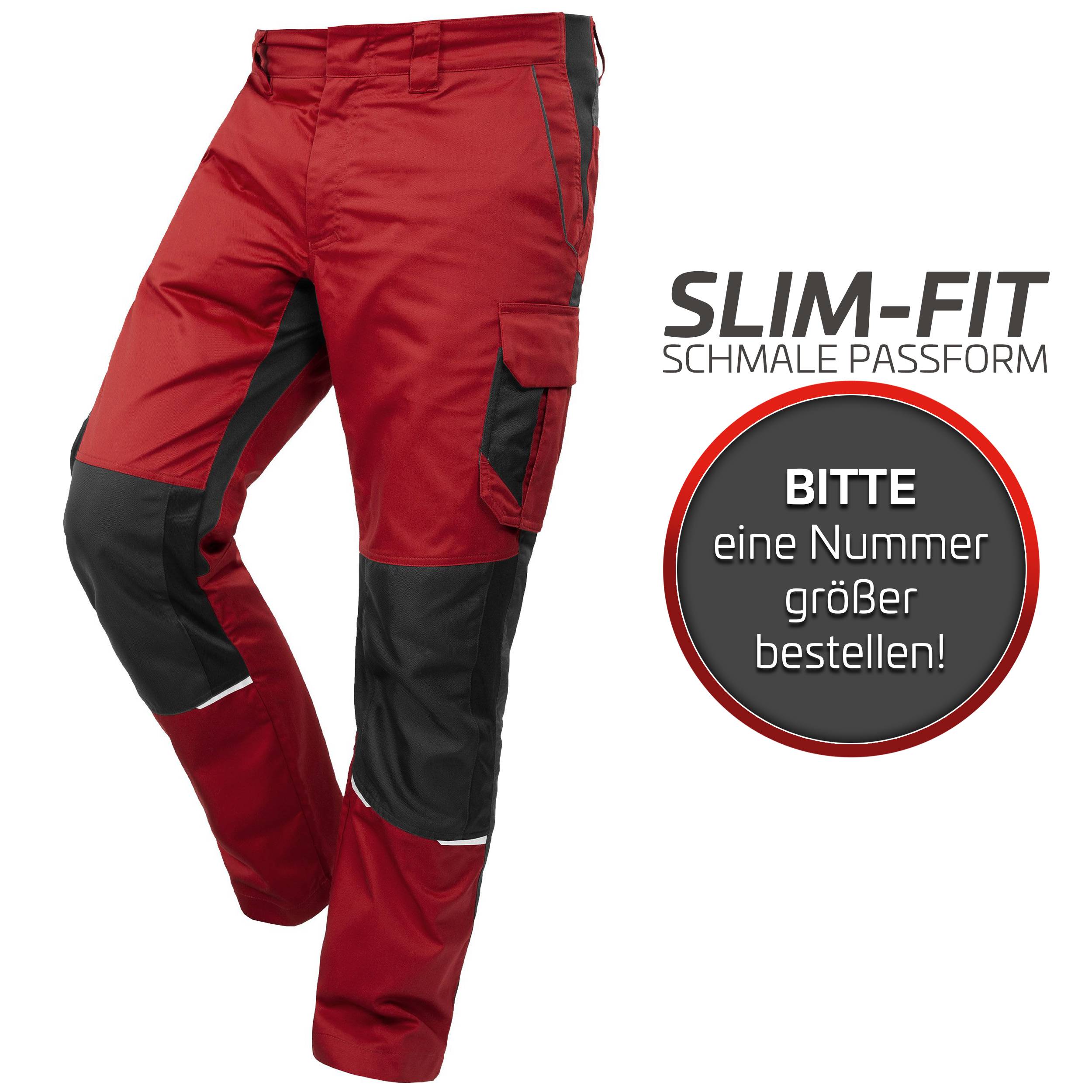 QUALITEX HIGH QUALITY WORKWEAR Bundhose IND - red dahlia/phantom - Herren: 27