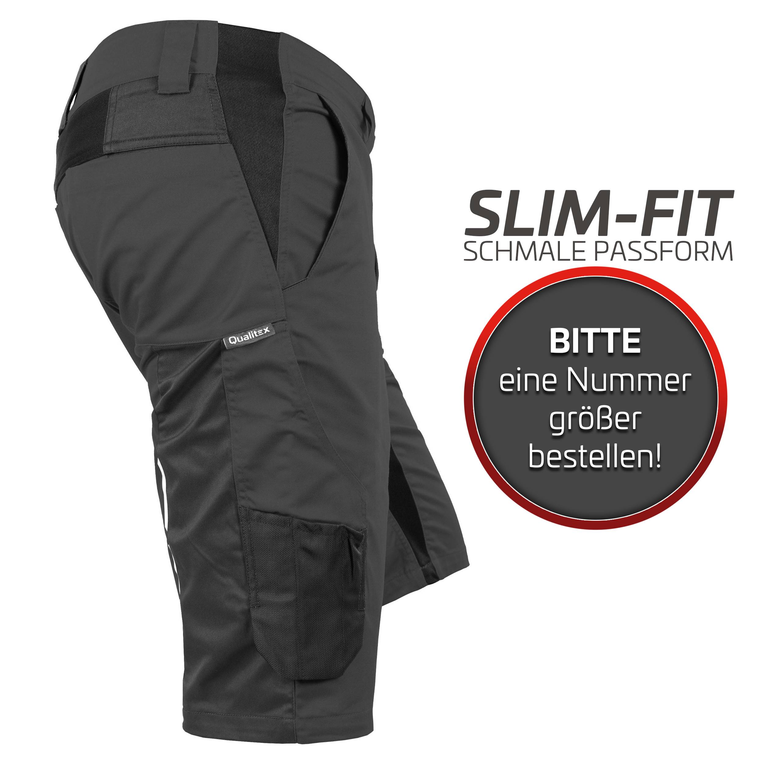QUALITEX HIGH QUALITY WORKWEAR Shorts IND - phantom - Herren: 50 Damen: 44