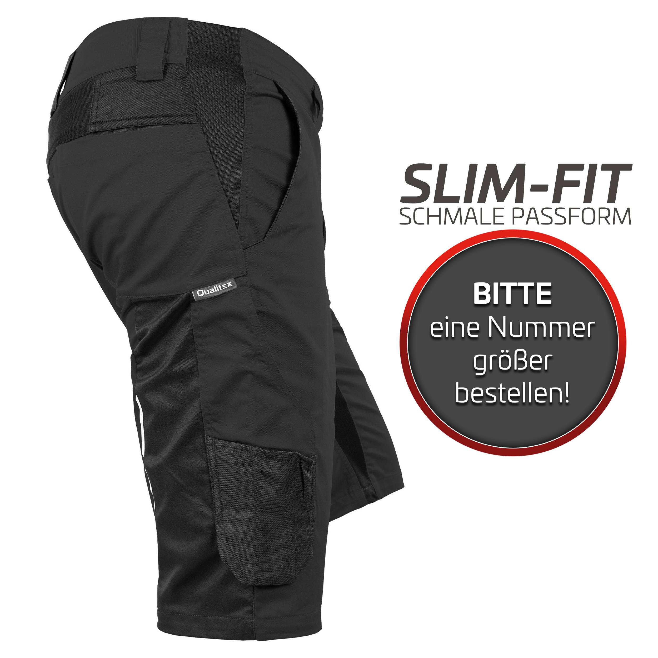 QUALITEX HIGH QUALITY WORKWEAR Shorts IND - black beauty - Herren: 44 Damen: 38