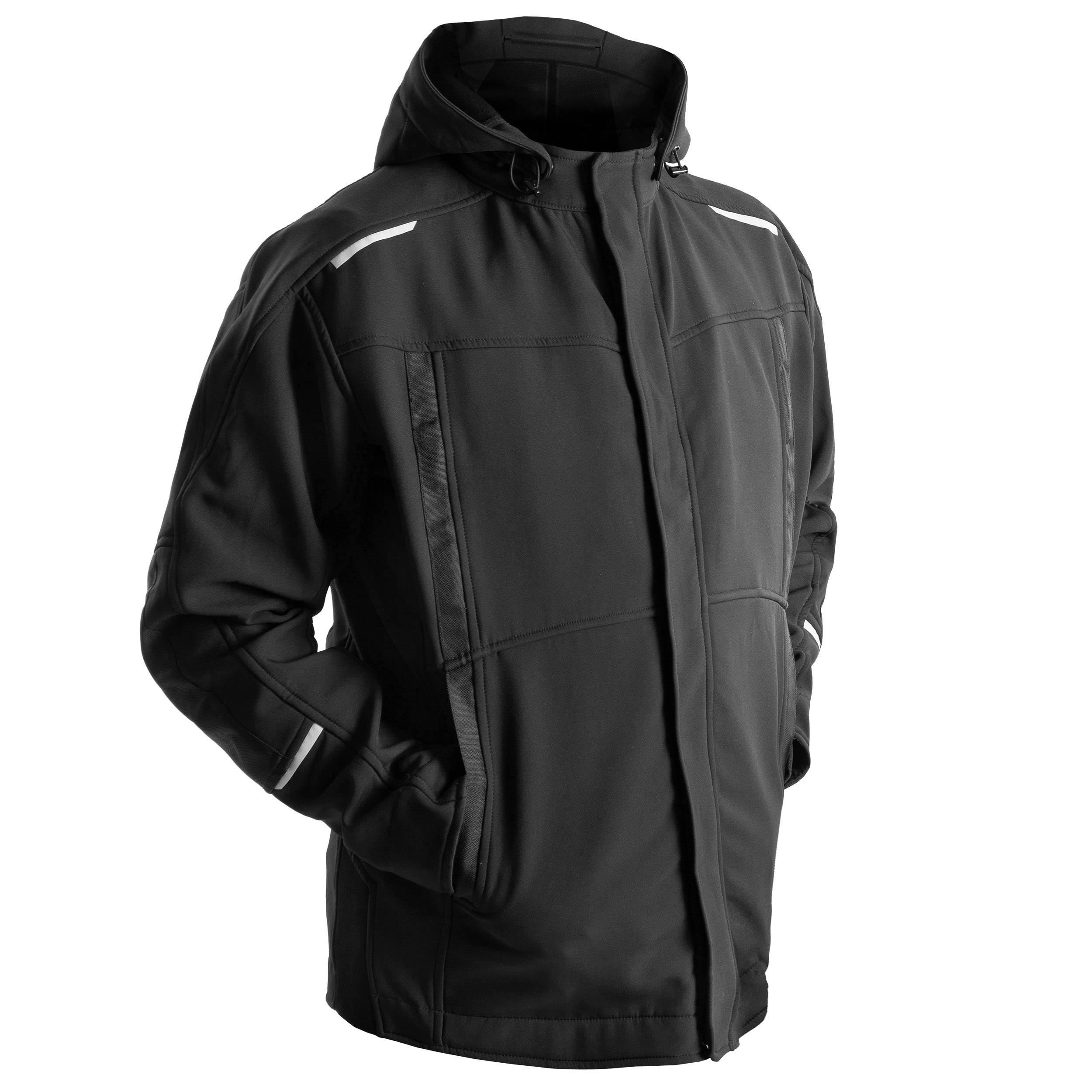 QUALITEX HIGH QUALITY WORKWEAR Softshelljacke IND - schwarz - Herren: XL Damen: XL