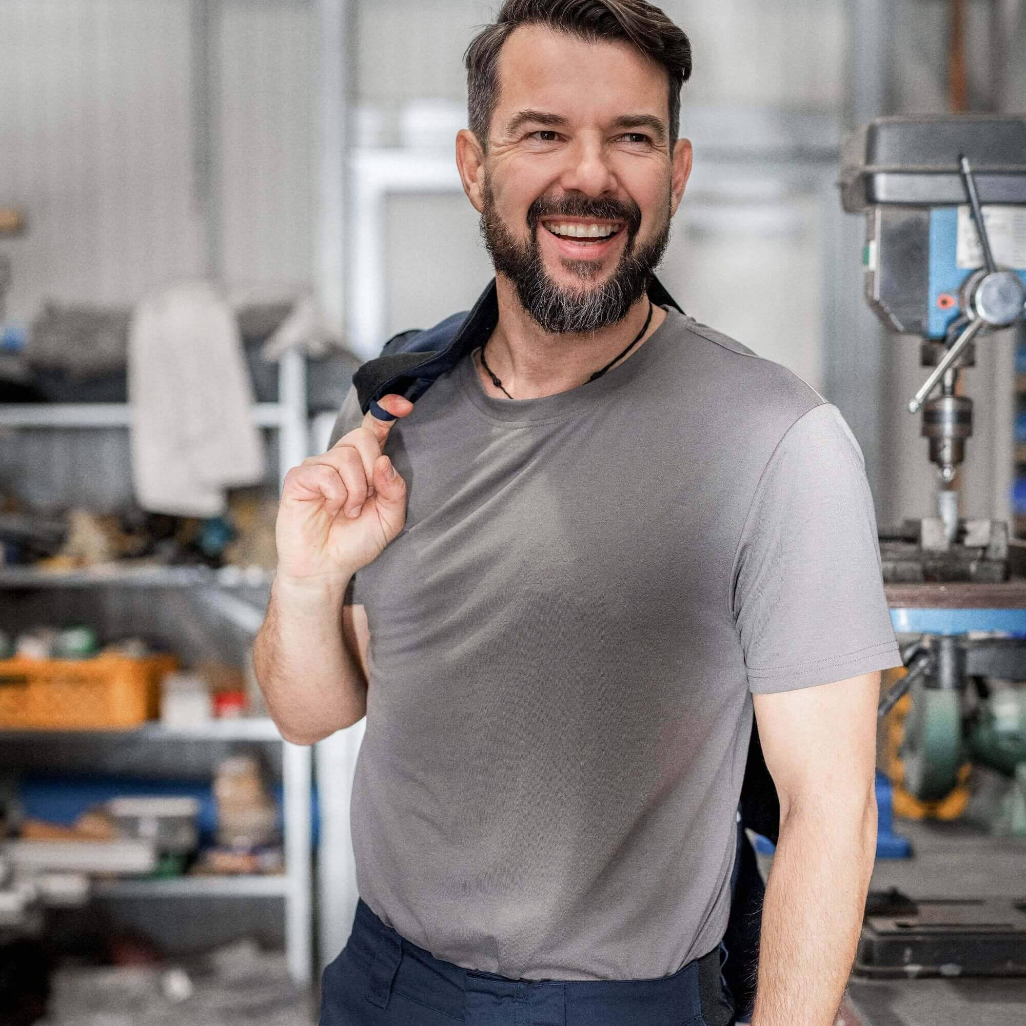 QUALITEX HIGH QUALITY WORKWEAR T-Shirt IND - marine - Herren: M Damen: M