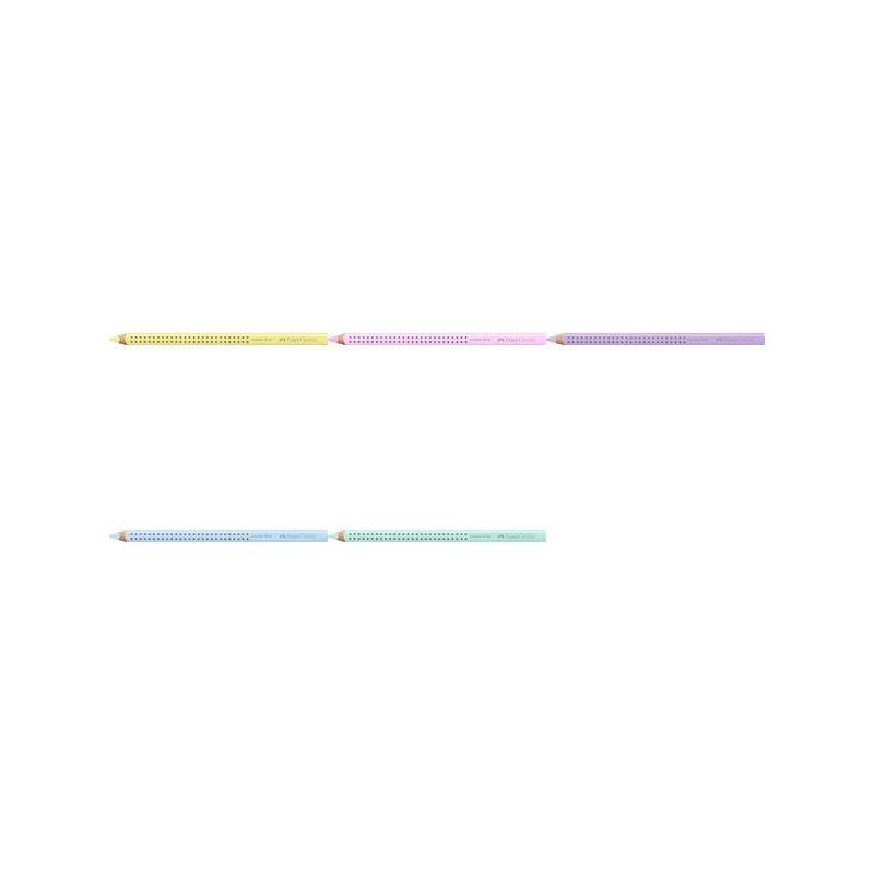 FABER-CASTELL Dreikant-Buntstift Jumbo GRIP PASTELL, grün