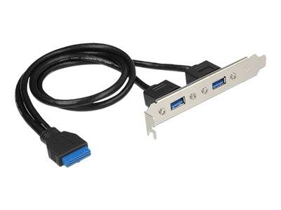 DELOCK Slotblech 2x USB3.0 Multimedia-Technik Slotbleche