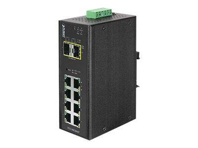 PLANET Industrial 8-Port 10/100/1000T + 2 100/1000X SFP Multimedia-Technik Switche