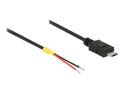 DELOCK USB Mikro-B St -> 2x offene Kabelenden Strom 0.2m Multimedia-Technik USB-Kabel