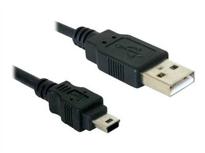 DELOCK USB Kabel A -> Mini-B St/St 1.50m sw Multimedia-Technik USB-Kabel