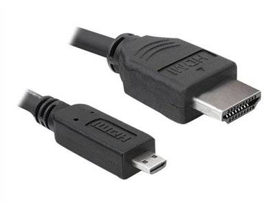 DELOCK HDMI Kabel Ethernet A -> micro D St/St 2.00m Multimedia-Technik HDMI-Kabel