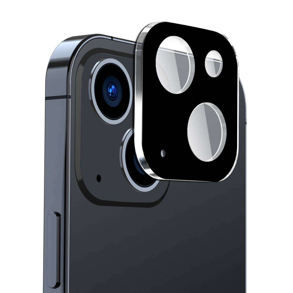 Kopie von 1x Kamera 9H Panzerhartglas für iPhone 14 3D KLAR ECHTES TEMPERED Panzerglas Kameraglas Kamerhartglas Kameraschutzglas SW #1