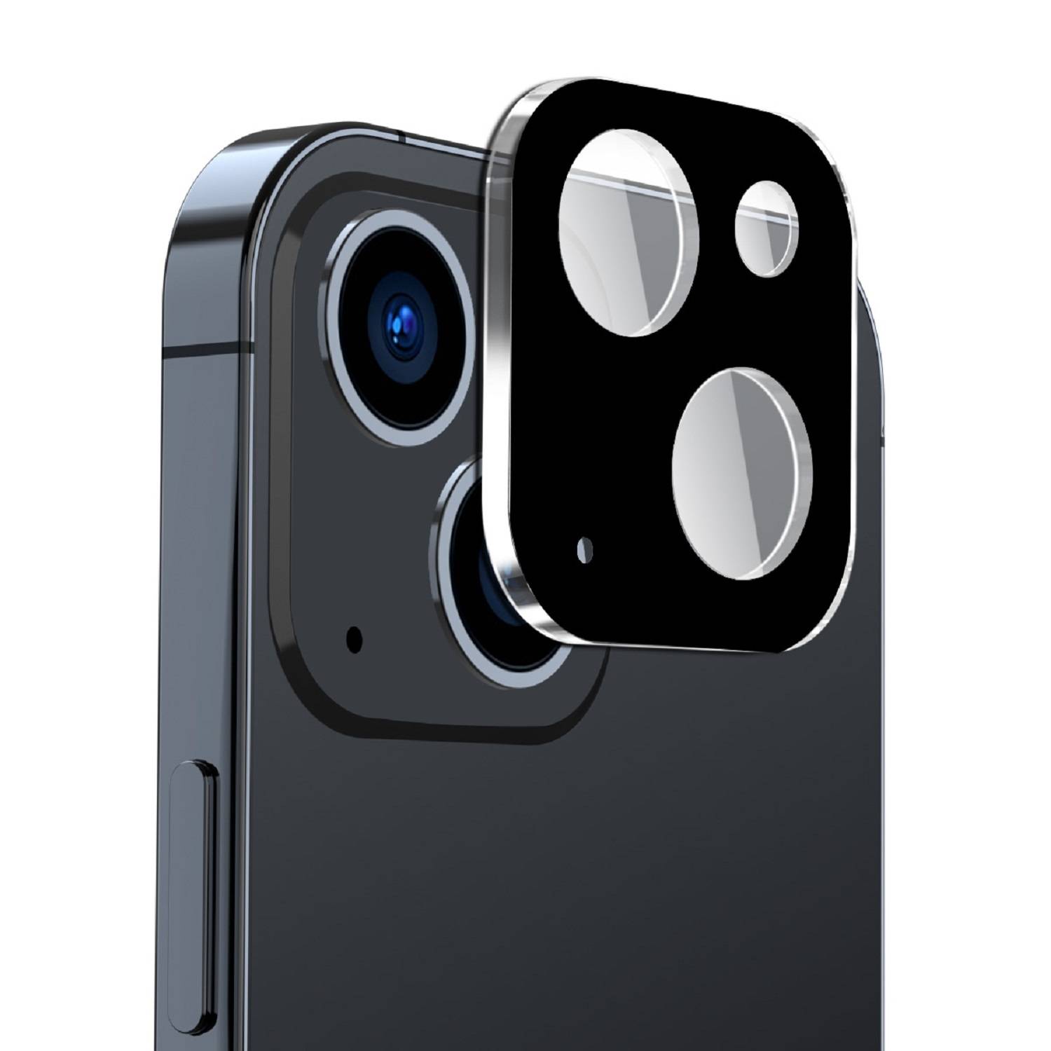 Kopie von 4x Kamera 9H Panzerhartglas für iPhone 15 Plus 3D KLAR Schwarzes ECHTES TEMPERED Panzerglas Kameraglas Kamerhartglas Kameraschutzglas