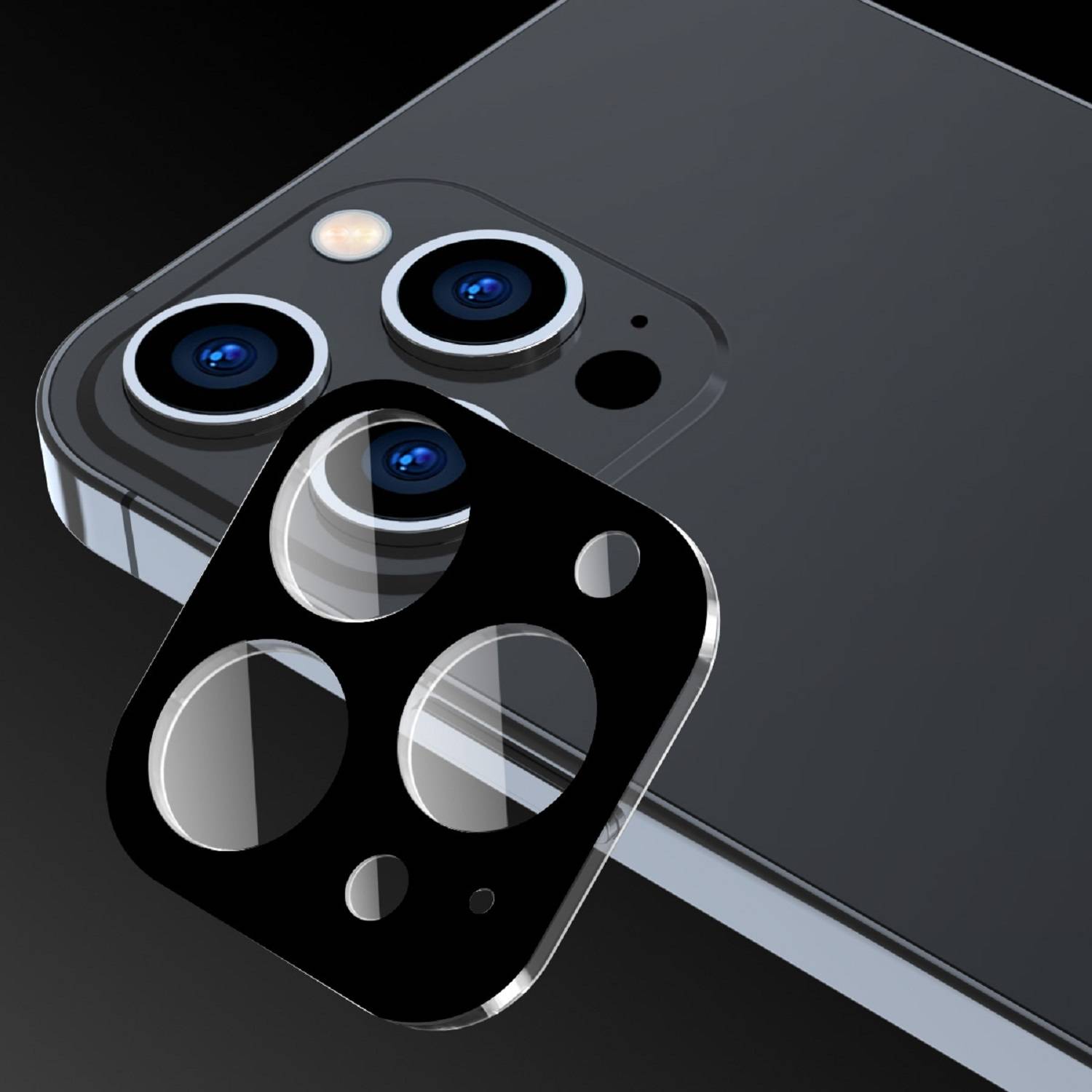 2x Kamera 9H Panzerhartglas für iPhone 14 Pro 3D KLAR ECHTES TEMPERED Panzerglas Kameraglas Kamerhartglas Kameraschutzglas SW