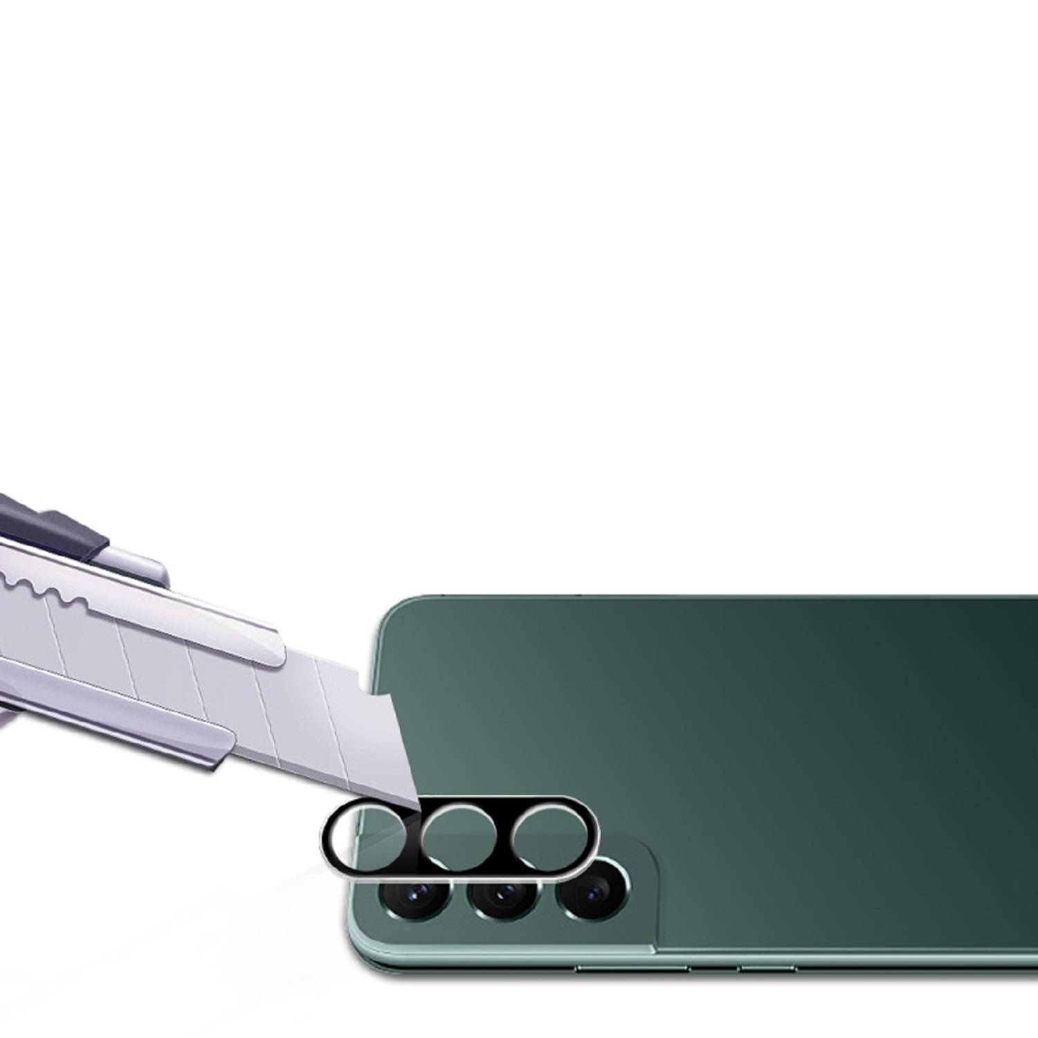 6x 9H Kameraschutzglas für Samsung Galaxy S24 FE 3D KLAR Schwarzes ECHTES TEMPERED Panzerglas Kameraglas Kamerhartglas Kameraschutzglas Schutzglas