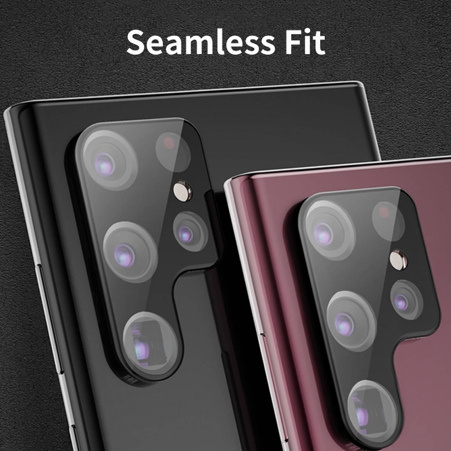 1x Kamera 9H Panzerhartglas für Samsung Galaxy S24 Ultra 3D KLAR Schwarzes ECHTES TEMPERED Panzerglas Kameraglas Kamerhartglas Kameraschutzglas