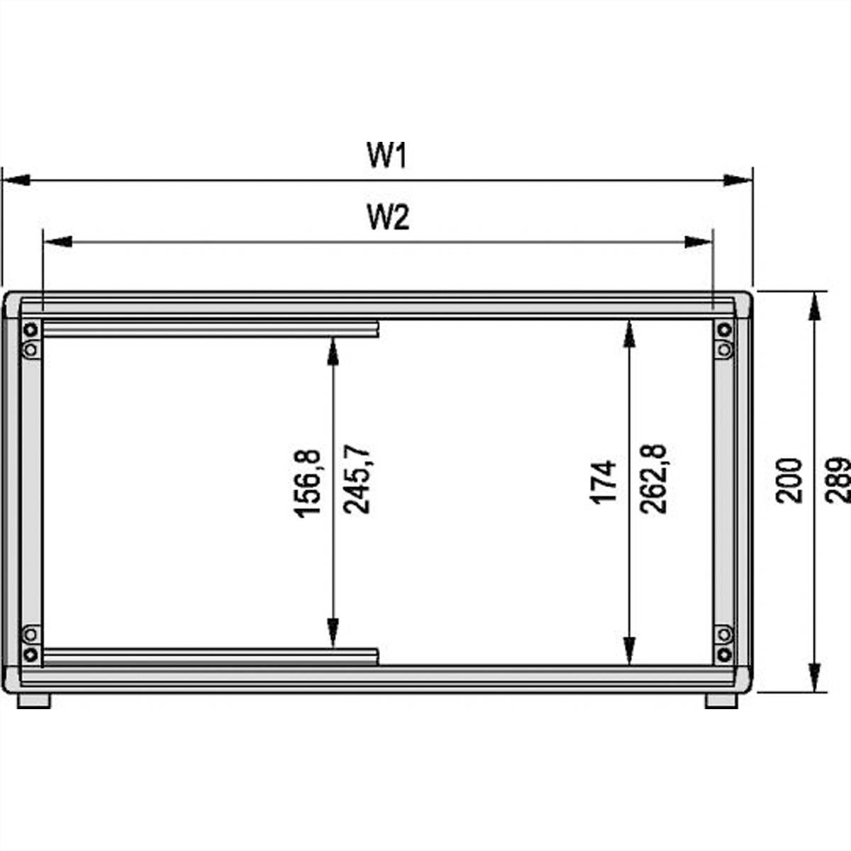 SCHROFF Gehäuse 4 und 6 HE, ungeschirmt - PROPAC PRO GEH.6HE 84TE 446T