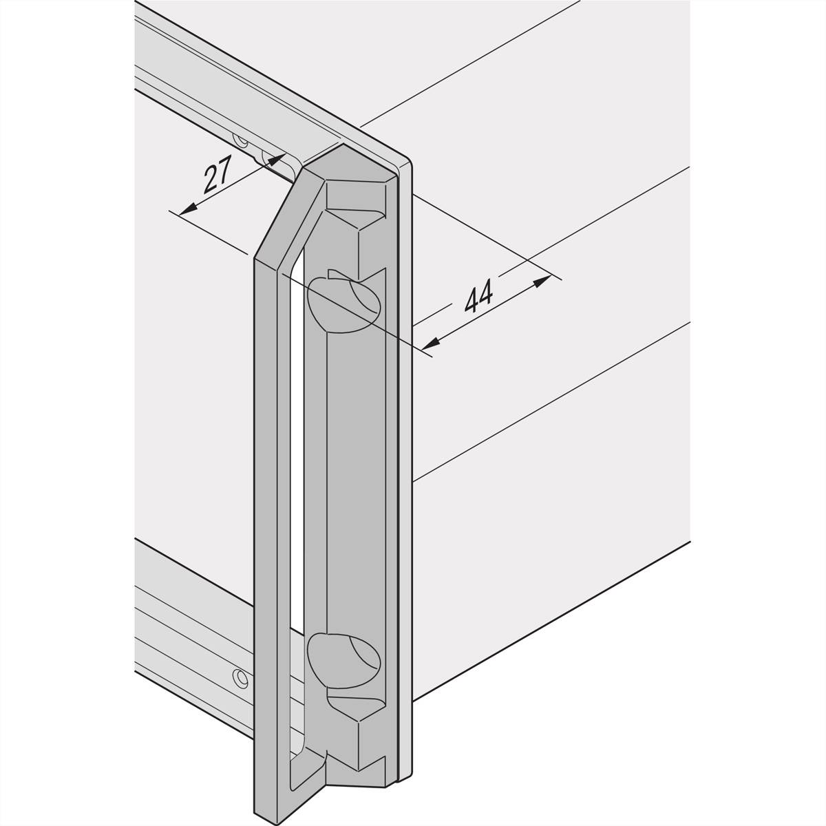 SCHROFF Frontgriff - FRONTGRIFF 3HE (INPAC) 2STK