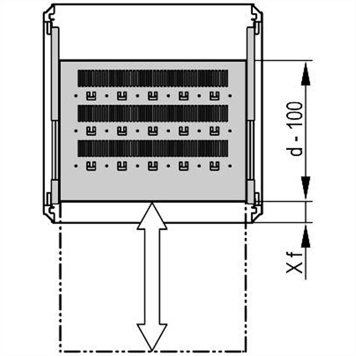 SCHROFF Gestellfachboden ausziehbar - GESTELL AUSZ.FACH. 800B 700T