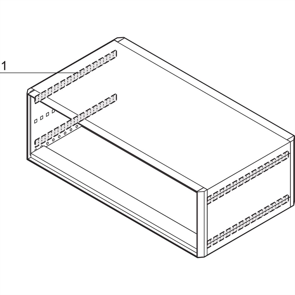 SCHROFF EMV-Dichtung Seitenwand - Abdeckblech - KONTAKTSTREIF.ADBL-SW 435T(4)