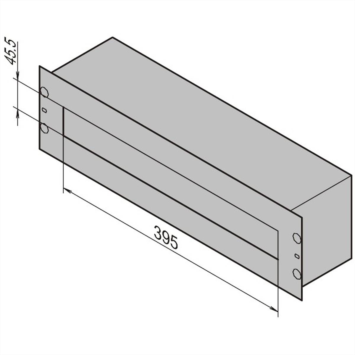 SCHROFF 19"-Verteilerbox - 19"VERSORGUNGSMODUL 3HE 150T