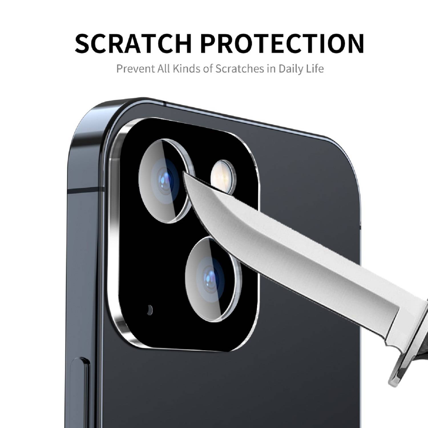 Kopie von 1x Kamera 9H Panzerhartglas für iPhone 15 3D KLAR Schwarzes ECHTES TEMPERED Panzerglas Kameraglas Kamerhartglas Kameraschutzglas