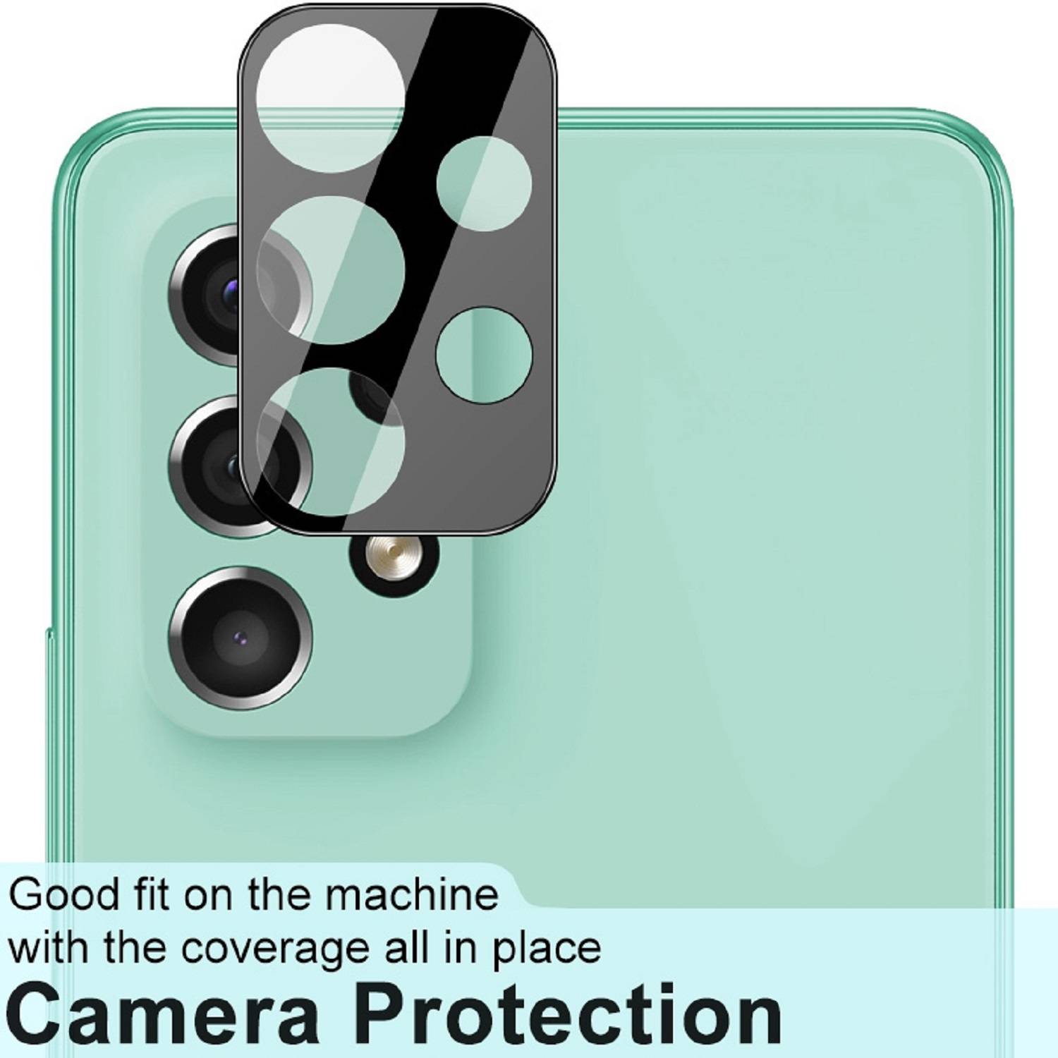 3x Kamera 9H Panzerhartglas für Samsung Galaxy A53 3D KLAR ECHTES TEMPERED Panzerglas Kameraglas Kamerhartglas Kameraschutzglas Schutzglas