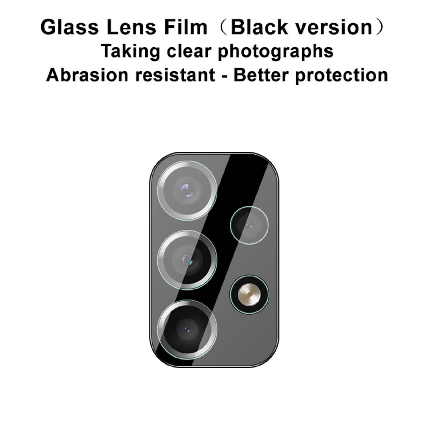 2x Kamera 9H Panzerhartglas für Samsung Galaxy A53 3D KLAR ECHTES TEMPERED Panzerglas Kameraglas Kamerhartglas Kameraschutzglas Schutzglas